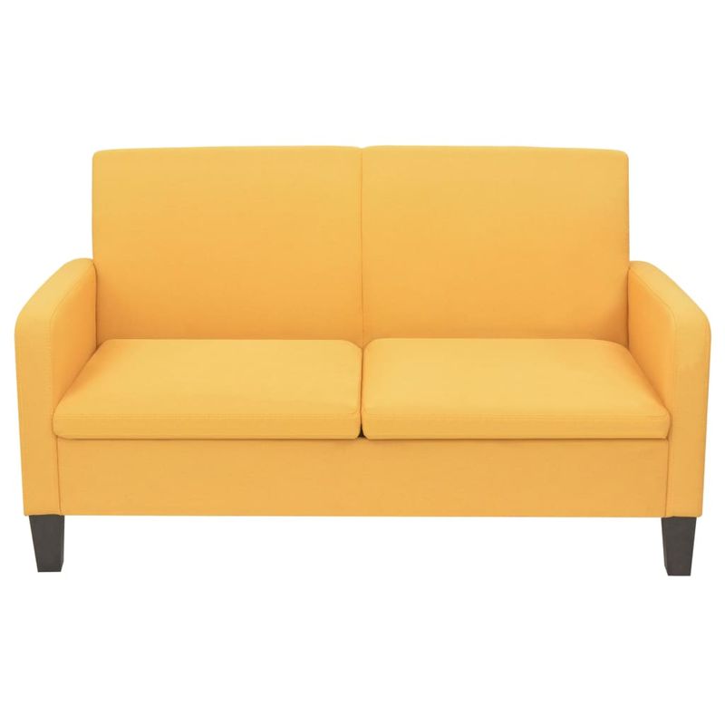 Casa si Gradina - Mobilier - Seturi de mobilier - Seturi living - Set de canapele, 2 piese, galben, material textil - Infinity.ro