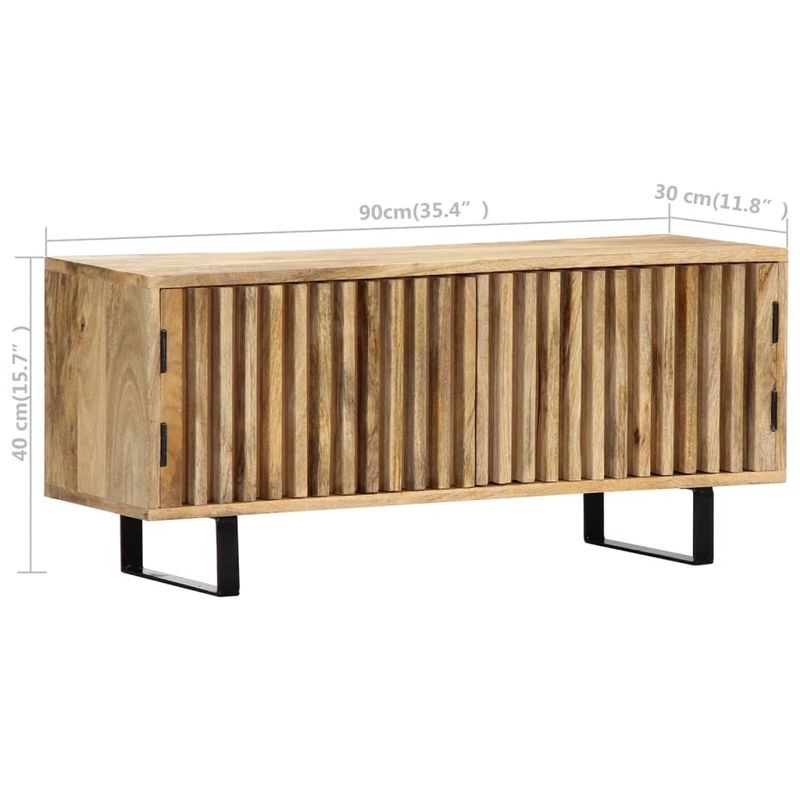 Casa si Gradina - Mobilier - Comode si corpuri - Comode - Comoda TV, 90x30x40 cm, lemn masiv de mango - Infinity.ro