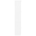 Casa si Gradina - Mobilier - Comode si corpuri - Comode - Vitrina din sticla „ALTA”, alb, 77x35x186,5 cm, lemn masiv pin - Infinity.ro