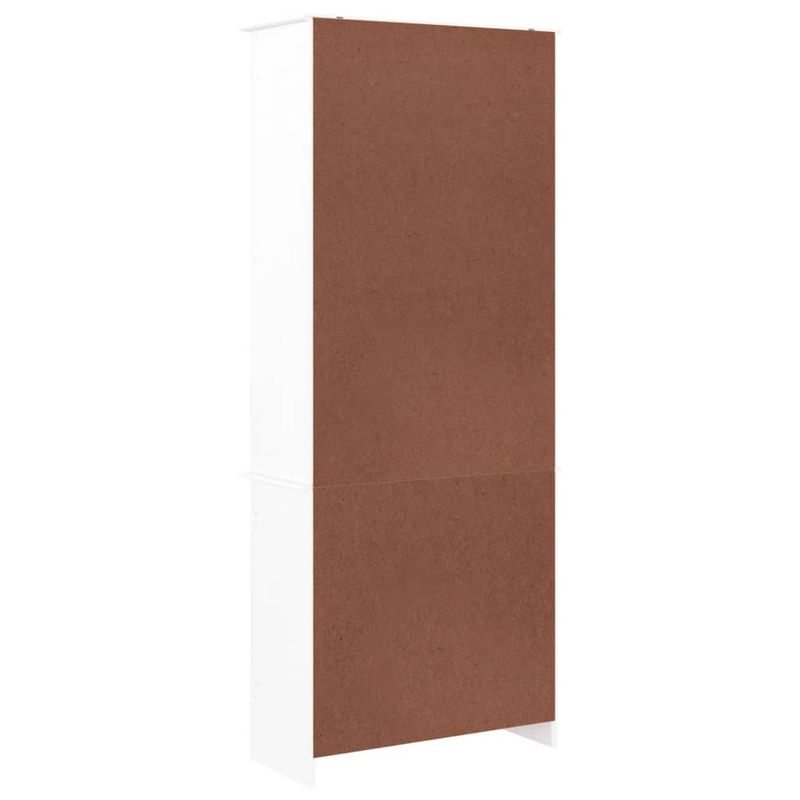 Casa si Gradina - Mobilier - Comode si corpuri - Comode - Vitrina din sticla „ALTA”, alb, 77x35x186,5 cm, lemn masiv pin - Infinity.ro