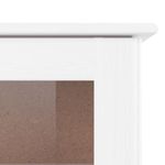 Casa si Gradina - Mobilier - Comode si corpuri - Comode - Vitrina din sticla „ALTA”, alb, 77x35x186,5 cm, lemn masiv pin - Infinity.ro