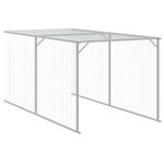 Petshop - Accesorii petshop - Culcusuri si custi - Tarcuri si colivii - Cotet de pui cu tarc antracit 117x405x123 cm otel galvanizat - Infinity.ro