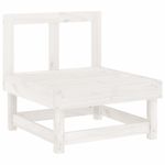 Casa si Gradina - Gradina si terasa - Mobilier exterior - Seturi mobila gradina - Set mobilier de gradina, 6 piese, alb, lemn masiv pin - Infinity.ro