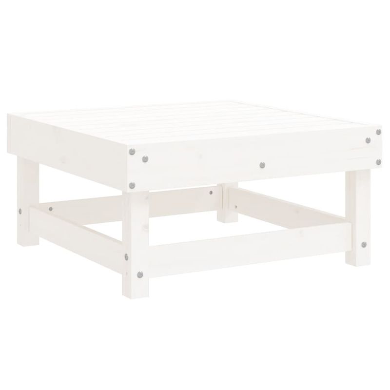 Casa si Gradina - Gradina si terasa - Mobilier exterior - Seturi mobila gradina - Set mobilier de gradina, 6 piese, alb, lemn masiv pin - Infinity.ro