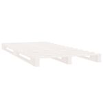 Casa si Gradina - Mobilier - Paturi si accesorii - Paturi - Cadru de pat Single, alb, 90x190 cm, lemn masiv de pin - Infinity.ro