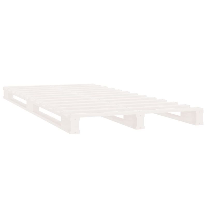 Casa si Gradina - Mobilier - Paturi si accesorii - Paturi - Cadru de pat Single, alb, 90x190 cm, lemn masiv de pin - Infinity.ro