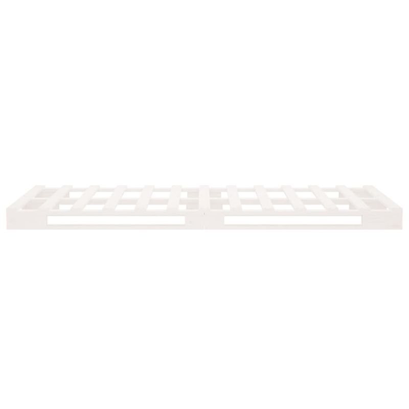 Casa si Gradina - Mobilier - Paturi si accesorii - Paturi - Cadru de pat Single, alb, 90x190 cm, lemn masiv de pin - Infinity.ro