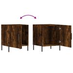 Casa si Gradina - Mobilier - Comode si corpuri - Noptiere - Noptiera, stejar fumuriu, 40x40x50 cm, lemn compozit - Infinity.ro