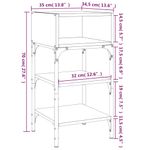 Casa si Gradina - Mobilier - Comode si corpuri - Noptiere - Noptiere, 2 buc., stejar sonoma, 35x34,5x70 cm, lemn compozit - Infinity.ro
