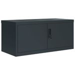 Casa si Gradina - Constructii - Depozitare, transport si protectie - Rafturi, fisete si vestiare - Fiset, antracit, 90x40x130 cm, otel - Infinity.ro