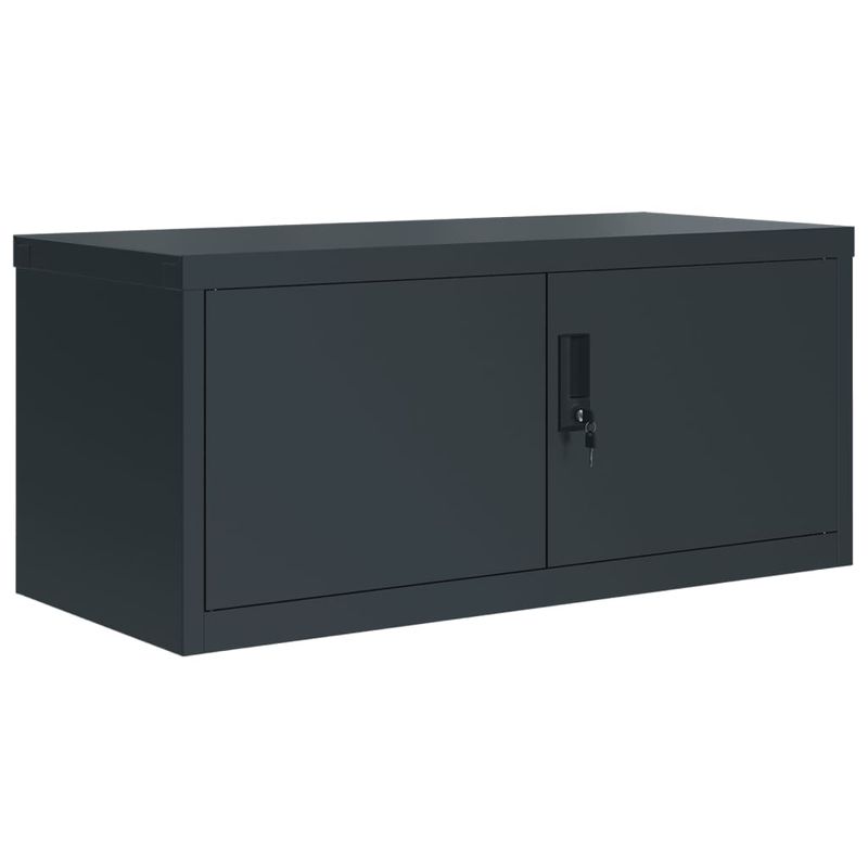Casa si Gradina - Constructii - Depozitare, transport si protectie - Rafturi, fisete si vestiare - Fiset, antracit, 90x40x130 cm, otel - Infinity.ro