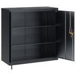 Casa si Gradina - Constructii - Depozitare, transport si protectie - Rafturi, fisete si vestiare - Fiset, antracit, 90x40x130 cm, otel - Infinity.ro