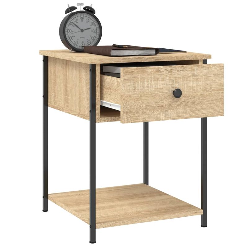 Casa si Gradina - Mobilier - Comode si corpuri - Noptiere - Noptiere, 2 buc., stejar sonoma, 44x45x58 cm, lemn prelucrat - Infinity.ro