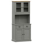 Casa si Gradina - Mobilier - Comode si corpuri - Corpuri bucatarie - Dulap inalt VIGO, 78x40x175 cm, lemn masiv de pin, model cu 2 uși - Infinity.ro
