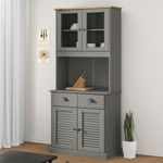 Casa si Gradina - Mobilier - Comode si corpuri - Corpuri bucatarie - Dulap inalt VIGO, 78x40x175 cm, lemn masiv de pin, model cu 2 uși - Infinity.ro