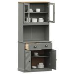 Casa si Gradina - Mobilier - Comode si corpuri - Corpuri bucatarie - Dulap inalt VIGO, 78x40x175 cm, lemn masiv de pin, model cu 2 uși - Infinity.ro