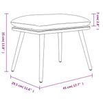 Casa si Gradina - Mobilier - Scaune si fotolii - Tabureti - Taburet, gri deschis, 45x29,5x35 cm, material textil - Infinity.ro