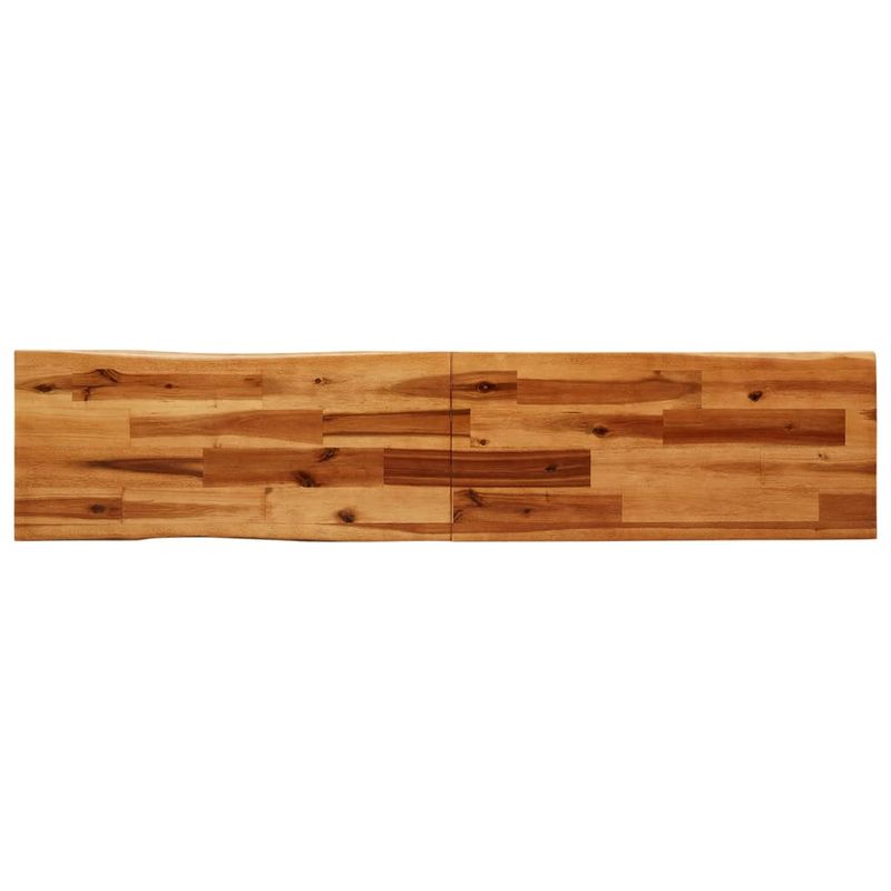 Casa si Gradina - Mobilier - Seturi de mobilier - Seturi mese si scaune - Set de masa din 3 piese, margini naturale, lemn masiv de acacia, lungime 160 cm - Infinity.ro