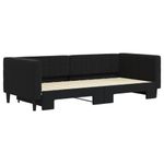 Casa si Gradina - Mobilier - Paturi si accesorii - Paturi - Pat de zi cu extensie, negru, 90x200 cm, catifea - Infinity.ro