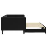 Casa si Gradina - Mobilier - Paturi si accesorii - Paturi - Pat de zi cu extensie, negru, 90x200 cm, catifea - Infinity.ro