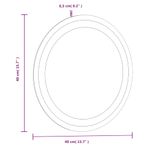 Casa si Gradina - Decoratiuni - Oglinzi - Oglinda de baie cu LED, 40 cm, rotunda - Infinity.ro