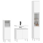 Casa si Gradina - Mobilier - Seturi de mobilier - Seturi baie - Set dulapuri de baie, 3 piese, alb, lemn prelucrat - Infinity.ro