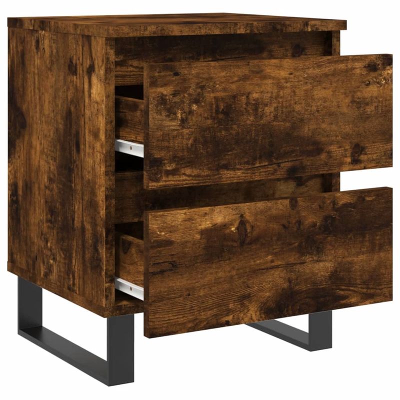 Casa si Gradina - Mobilier - Comode si corpuri - Noptiere - Noptiera, stejar fumuriu, 40x35x50 cm, lemn compozit - Infinity.ro
