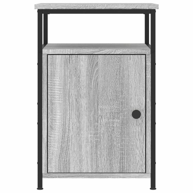 Casa si Gradina - Mobilier - Comode si corpuri - Noptiere - Noptiera, gri sonoma, 40x42x60 cm, lemn prelucrat - Infinity.ro