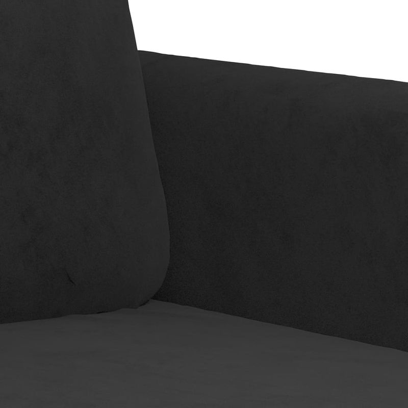 Casa si Gradina - Mobilier - Canapele si coltare - Canapele - Canapea cu 3 locuri, Negru, 180 cm, catifea - Infinity.ro