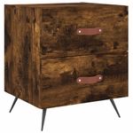 Casa si Gradina - Mobilier - Comode si corpuri - Noptiere - Noptiera, stejar fumuriu, 40x35x47,5 cm, lemn compozit - Infinity.ro