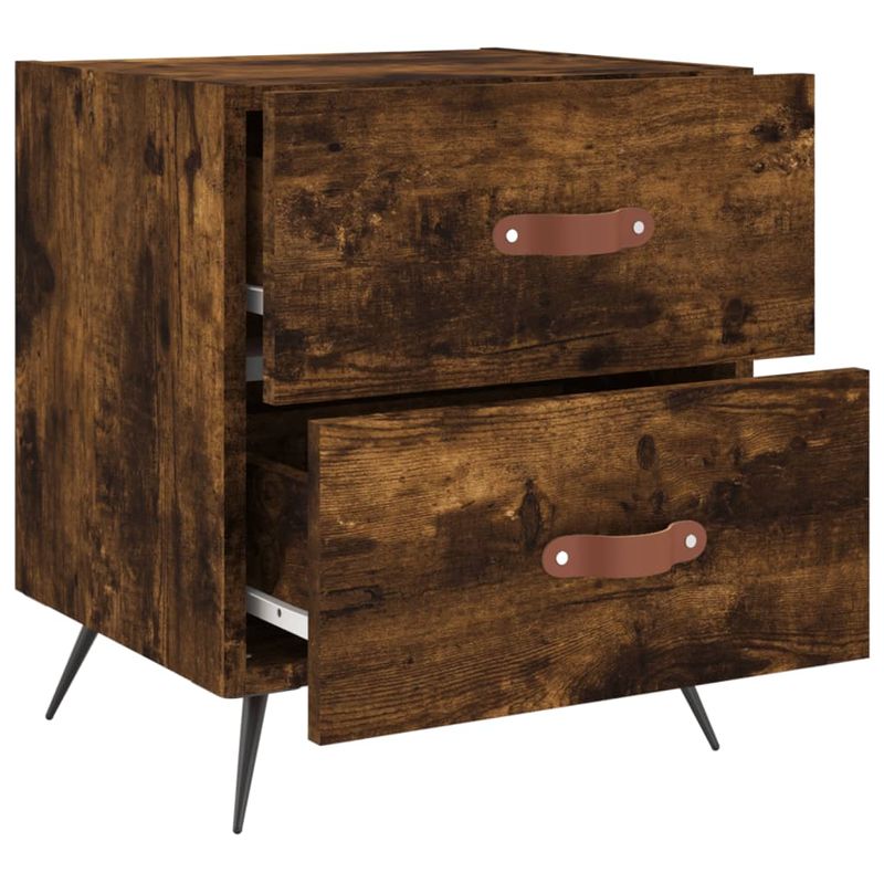 Casa si Gradina - Mobilier - Comode si corpuri - Noptiere - Noptiera, stejar fumuriu, 40x35x47,5 cm, lemn compozit - Infinity.ro