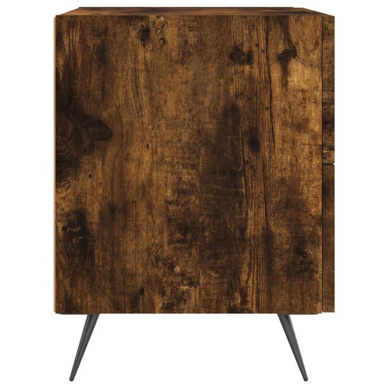 Casa si Gradina - Mobilier - Comode si corpuri - Noptiere - Noptiera, stejar fumuriu, 40x35x47,5 cm, lemn compozit - Infinity.ro