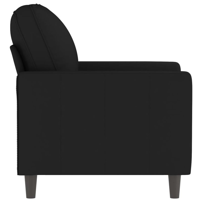 Casa si Gradina - Mobilier - Scaune si fotolii - Fotolii - Fotoliu canapea, Negru, 60 cm, catifea - Infinity.ro