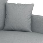 Casa si Gradina - Mobilier - Seturi de mobilier - Seturi living - Set de canapele cu perne, 3 piese, gri deschis, textil - Infinity.ro