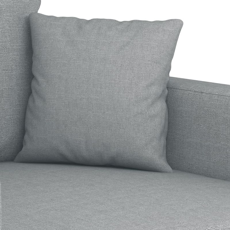 Casa si Gradina - Mobilier - Seturi de mobilier - Seturi living - Set de canapele cu perne, 3 piese, gri deschis, textil - Infinity.ro