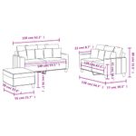 Casa si Gradina - Mobilier - Seturi de mobilier - Seturi living - Set de canapele cu perne, 3 piese, gri deschis, textil - Infinity.ro