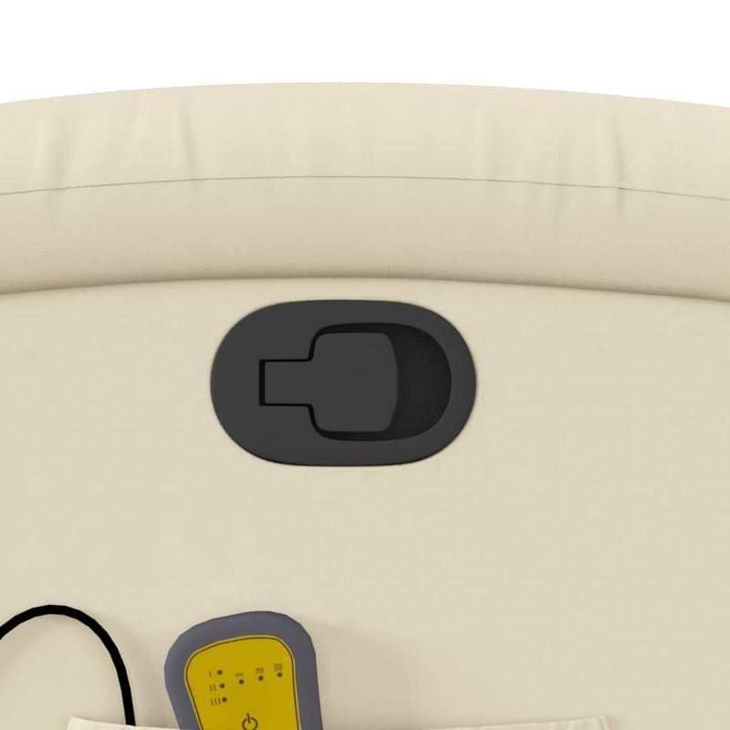 Ingrijire personala si Cosmetice - Sanatate si wellness - Articole wellness - Fotolii de masaj - Fotoliu de masaj rabatabil, crem, piele ecologica - Infinity.ro