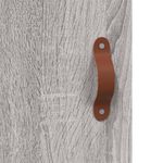Casa si Gradina - Mobilier - Comode si corpuri - Comode - Dulap inalt, gri sonoma, 69,5x34x180 cm, lemn compozit - Infinity.ro