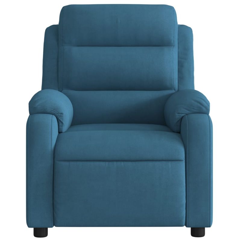 Casa si Gradina - Mobilier - Scaune si fotolii - Fotolii - Fotoliu rabatabil, albastru, catifea - Infinity.ro