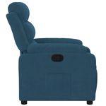 Casa si Gradina - Mobilier - Scaune si fotolii - Fotolii - Fotoliu rabatabil, albastru, catifea - Infinity.ro