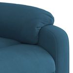 Casa si Gradina - Mobilier - Scaune si fotolii - Fotolii - Fotoliu rabatabil, albastru, catifea - Infinity.ro