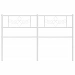 Casa si Gradina - Mobilier - Paturi si accesorii - Accesorii paturi - Tablie de pat metalica, alb, 120 cm - Infinity.ro