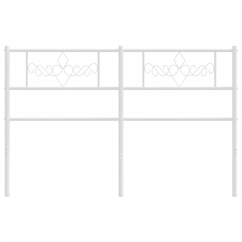 Casa si Gradina - Mobilier - Paturi si accesorii - Accesorii paturi - Tablie de pat metalica, alb, 120 cm - Infinity.ro