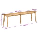 Casa si Gradina - Mobilier - Canapele si coltare - Banchete - Banca, 160x40x45 cm, lemn masiv de mango - Infinity.ro