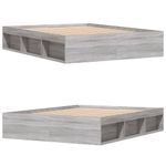 Casa si Gradina - Mobilier - Paturi si accesorii - Paturi - Cadru de pat King Size, sonoma gri, 150x200 cm - Infinity.ro
