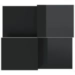 Casa si Gradina - Mobilier - Mese si birouri - Masute de cafea - Masute de cafea, 2 buc., negru extralucios, lemn prelucrat - Infinity.ro