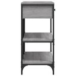 Casa si Gradina - Mobilier - Comode si corpuri - Console - Masa consola cu sertare si rafturi sonoma gri lemn prelucrat - Infinity.ro