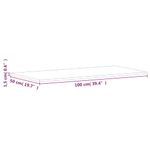 Casa si Gradina - Mobilier - Feronerie si accesorii mobila - Blat de masa 100x50x1,5 cm dreptunghiular, lemn masiv de fag, natural - Infinity.ro