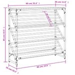 Casa si Gradina - Mobilier - Organizare si depozitare - Organizator incaltaminte - Pantofar, gri sonoma, 90x30x85 cm, lemn prelucrat - Infinity.ro