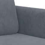 Casa si Gradina - Mobilier - Canapele si coltare - Canapele - Canapea cu 2 locuri, gri inchis, 140 cm, catifea - Infinity.ro
